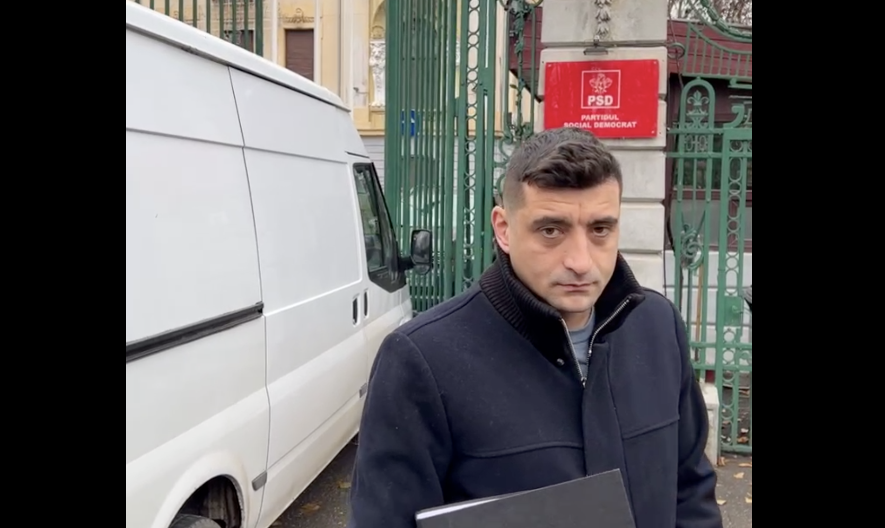 George Simion a încercat să intre peste Marcel Ciolacu în sediul PSD. „Ați greșit adresa, Ambasada Rusiei e la nr. 6”