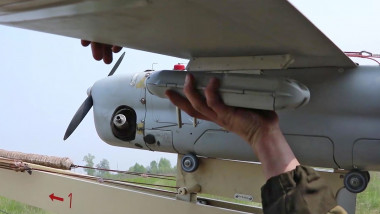 dronă Orlan-10 folosită de armata rusă în Ucraina