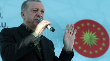 Turkish President Recep Tayyip Erdogan in Mardin