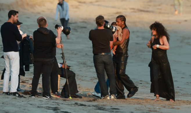 *PREMIUM-EXCLUSIVE* Rihanna and ASAP Rocky reveal their 6-month-old baby boy for the first time during a photoshoot in Malibu