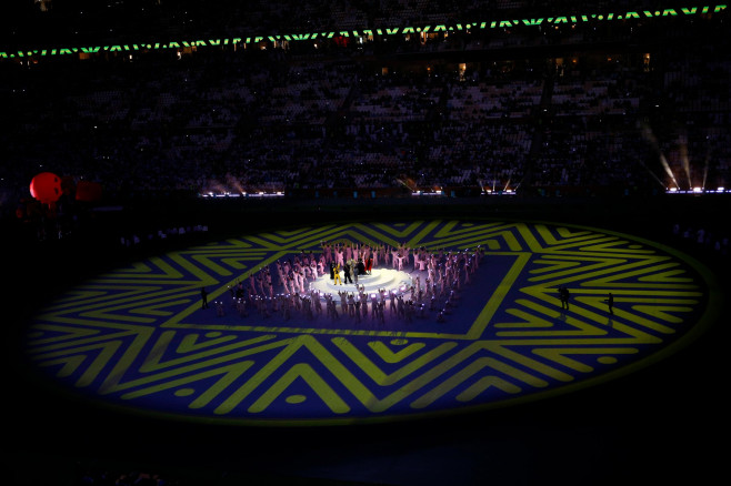 Argentina v France 2022 FIFA World Cup, WM, Weltmeisterschaft, Fussball General view during the closing ceremony prior t