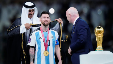 Messi și emirul Qatarului