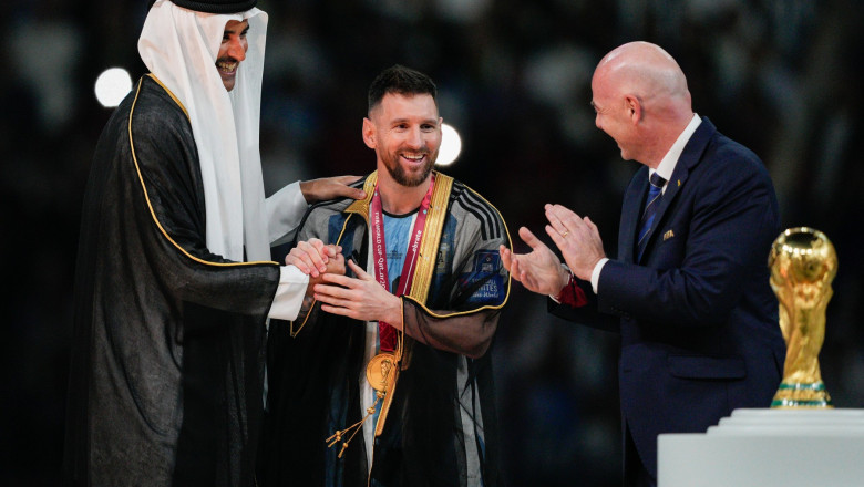 Messi și emirul Qatarului