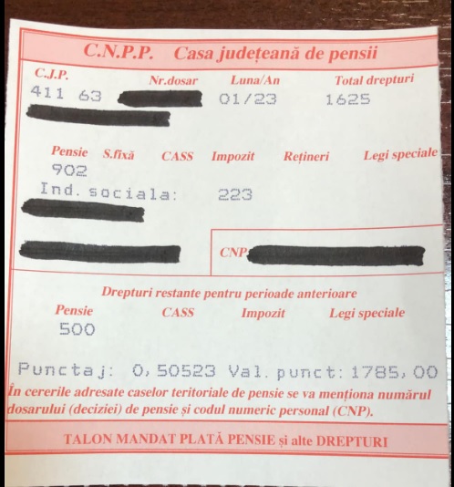 Se tipăresc deja taloanele cu pensiile mărite pentru ianuarie 2023. Anunțul făcut de Marius Budăi
