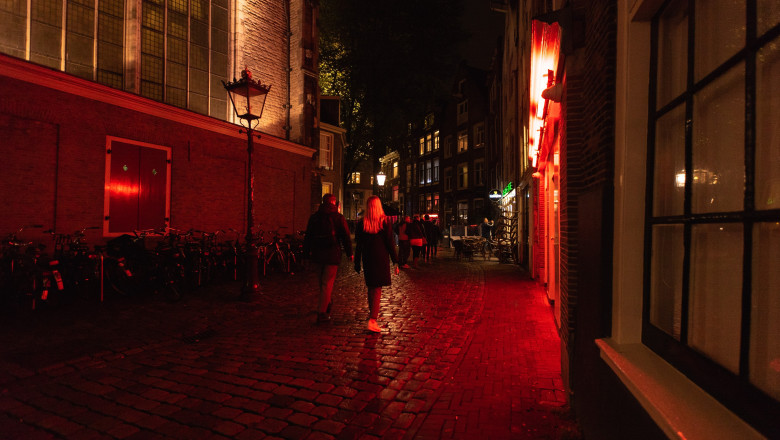 Red light district of Amsterdam
