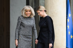 Brigitte Macron Welcomes Ukraine's First Lady Zelenska - Paris, France - 12 Dec 2022