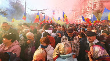 Protestatari la Chișinău