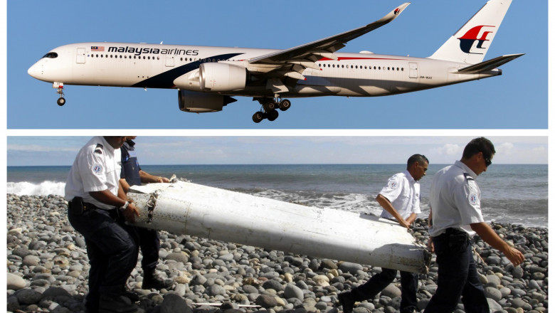 Avion al Malaysia Airlines și o rămășiță a zborului MH370