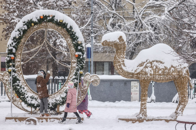 Snowstorm In Krakow, Poland - 12 Dec 2022