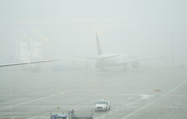 Bad weather at Heathrow Airport, London, UK - 11 Dec 2022