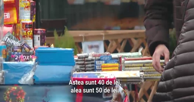Petarde vânătorești, vândute oricui pentru distracție, în piețele din București. „Astea de urs sunt cele mai tari”
