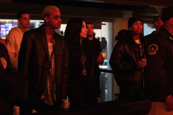 *PREMIUM-EXCLUSIVE* Cher &amp; new beau Alexander Edwards vibe out at The Weeknd concert with Tyga!