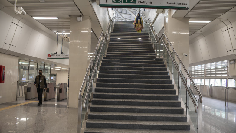 Bangladesh launches its first metro rail service in Dhaka, Bangladesh - 28 Dec 2022