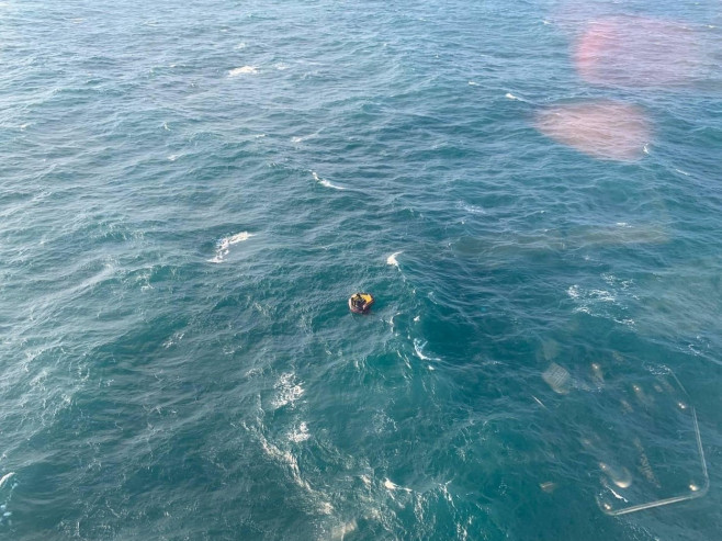 Missing Thai sailor from sunken warship found floating at sea on life raft