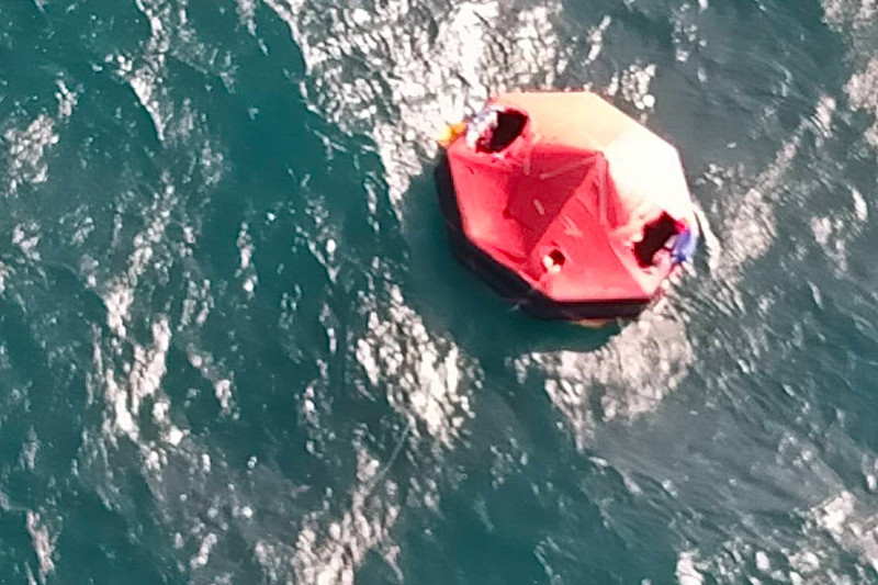 Missing Thai sailor from sunken warship found floating at sea on life raft