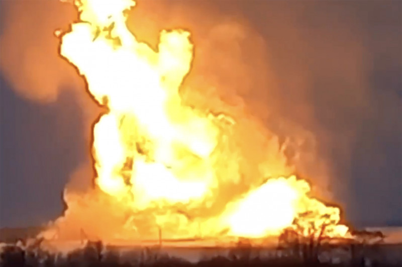 Gas pipeline explosion Russia