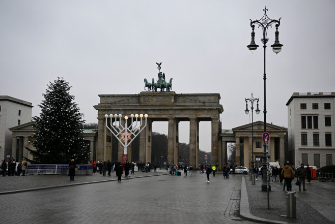 Poata Brandenburg în timpul iernii