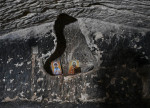 Religious Icons Are Seen Inside The Salome Cave In The Lachish Forest