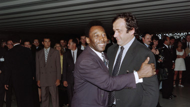 Pele și Michel Platini