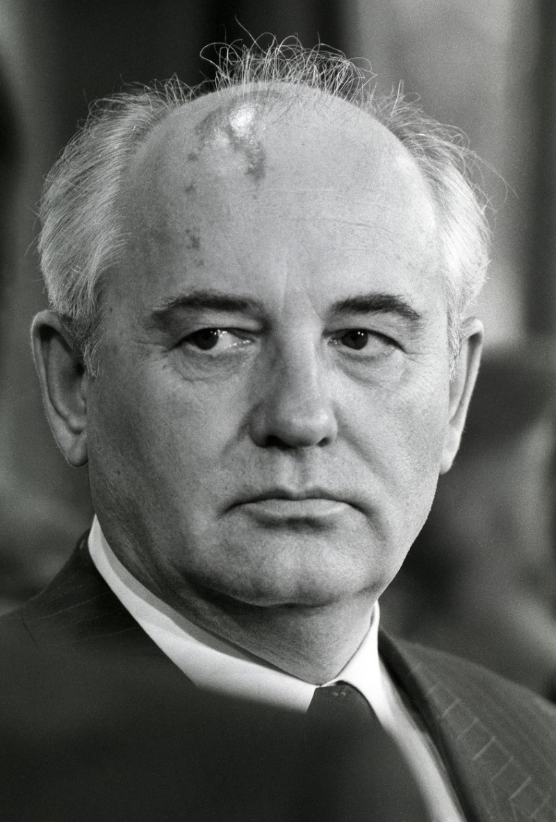 Germany, Bonn: The Soviet leader Mikhail Sergeyevich Gorbachev