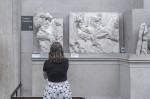 Visitors In The Parthenon Marbles Room In The British Museum, London, United Kingdom - 05 Jan 2023