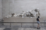 Visitors In The Parthenon Marbles Room In The British Museum, London, United Kingdom - 05 Jan 2023