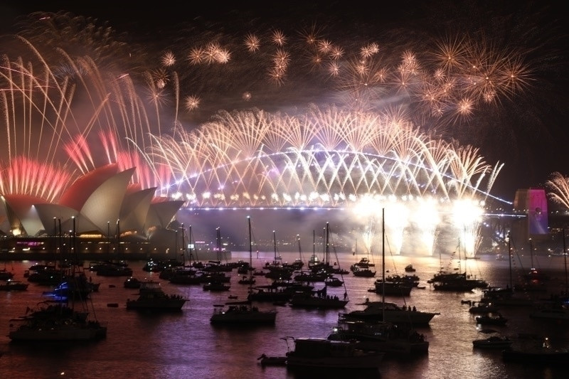 New Year's Eve fireworks in Sydney!