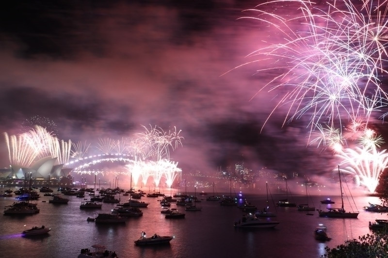 New Year's Eve fireworks in Sydney!