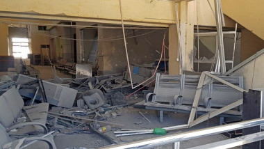 damage at the Damascus International Airport following an Israeli strike