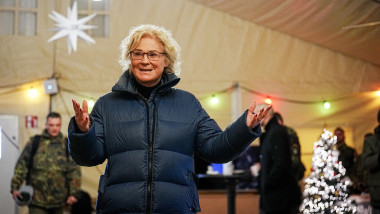 Christine Lambrecht (SPD), Federal Minister of Defense, visits the German Bundeswehr soldiers stationed in Slovakia