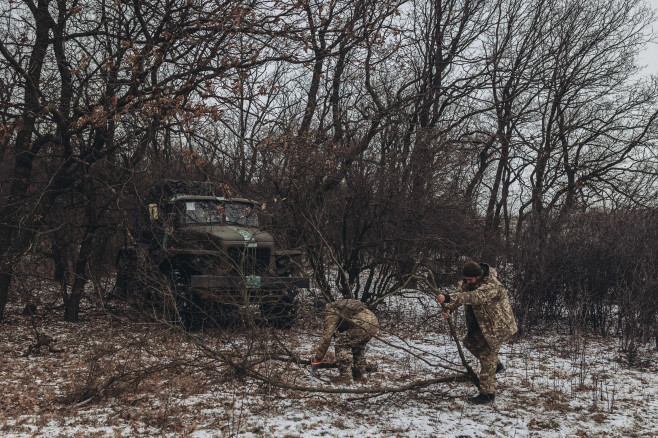 Military mobility continues on the Donbass frontline in Ukraine