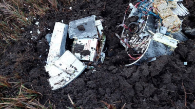 resturi ale unei rachete rusești căzută pe teritoriul republicii moldova