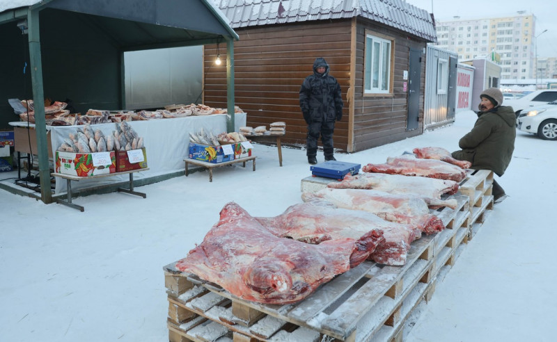 Frosty weather in Yakutsk, Russia