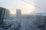 Freezing weather in Yakutia, Russia