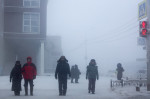 Freezing weather in Yakutia, Russia