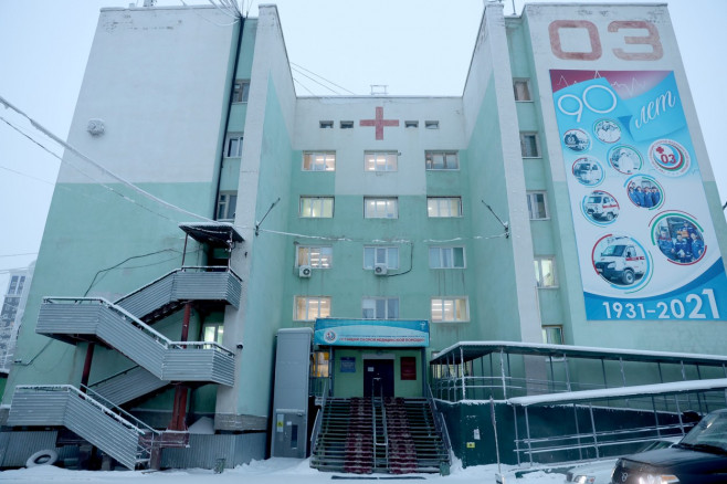 Ambulance crew at work in Yakutsk, Russia