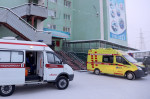 Ambulance crew at work in Yakutsk, Russia