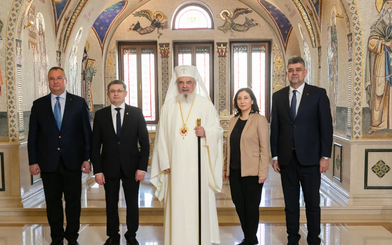 Preşedintele Parlamentului R. Moldova, primit la Patriarhie. PF Daniel a solicitat tratament egal pentru Mitropolia Basarabiei