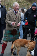King Charles III visit to Aboyne and Mid Deeside Community Shed, Aboyne, Aberdeenshire, Scotland, UK - 12 Jan 2023