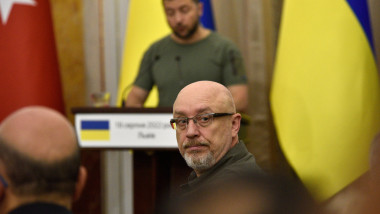 Reznikov la o conferință de presă cu Zelenski