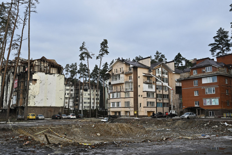 clădiri distruse de ruși în Ucraina