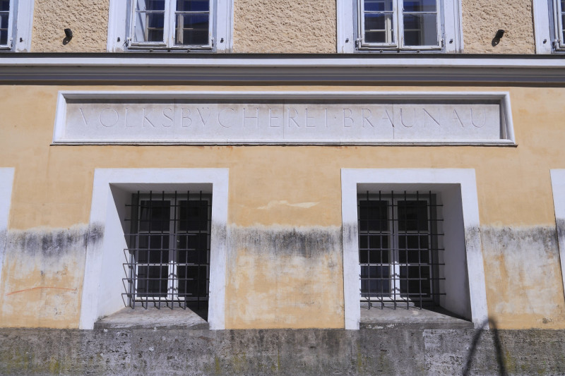 The house in Braunau where Adolf Hitler was born