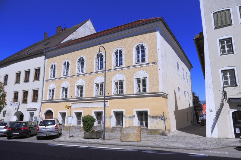 The house in Braunau where Adolf Hitler was born