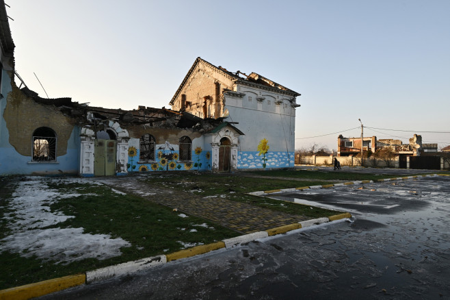 Clădiri distruse în ucraina