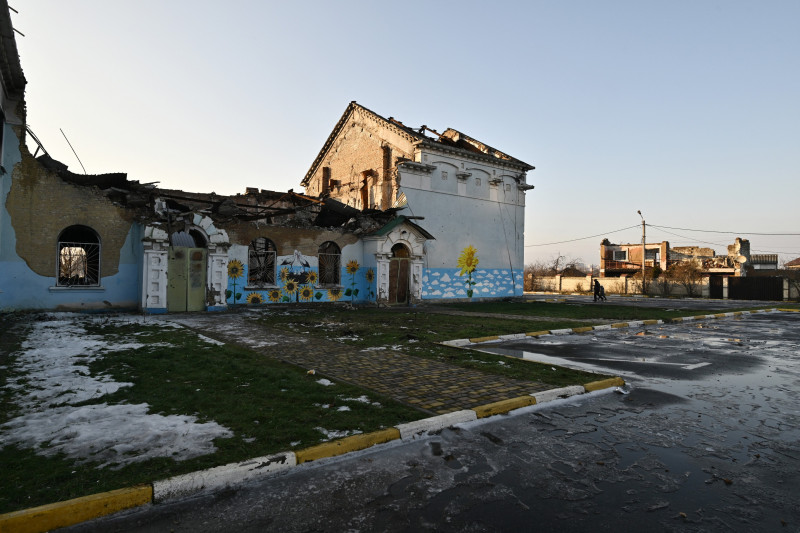 Clădiri distruse în ucraina