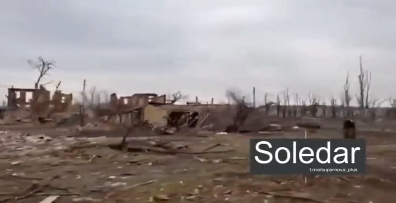 VIDEO. Cum arată orașul Soledar, cucerit de ruși după luni de bombardamente