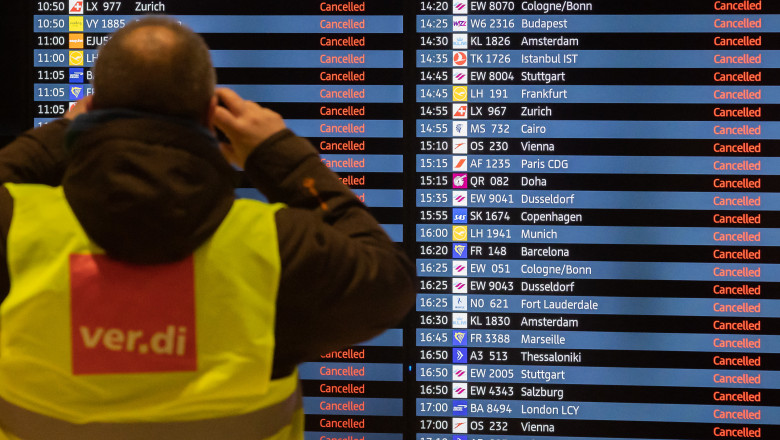 Angajaţii aeroportului BER din Berlin au intrat miercuri în grevă pentru a cere majorarea salariilor