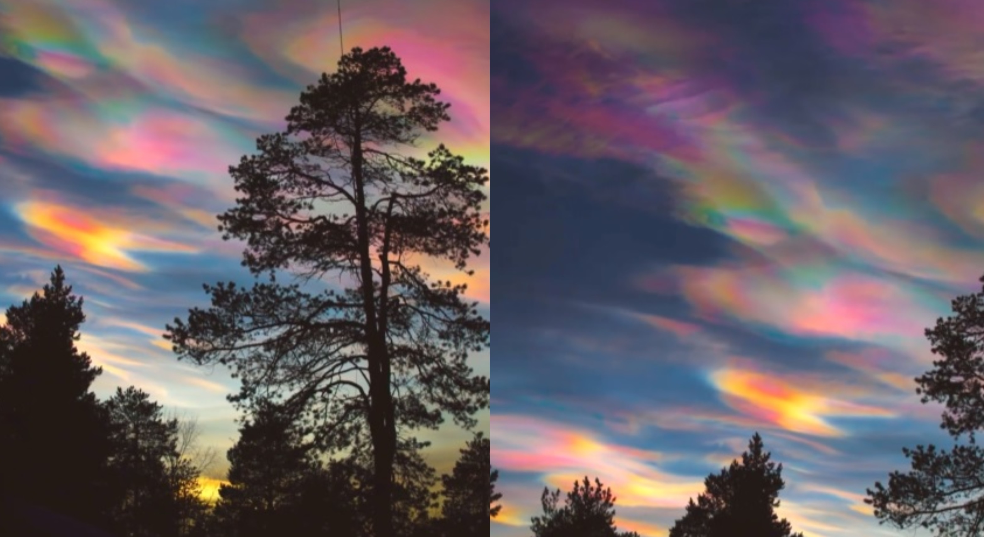 Spectacol in culorile curcubeului pe cerul Finlandei. O fotografa a surprins un fenomen atmosferic extrem de rar
