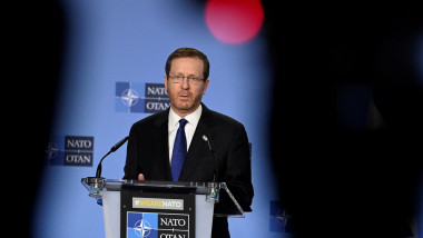 Preşedintele israelian Isaac Herzog, la sediul NATO.