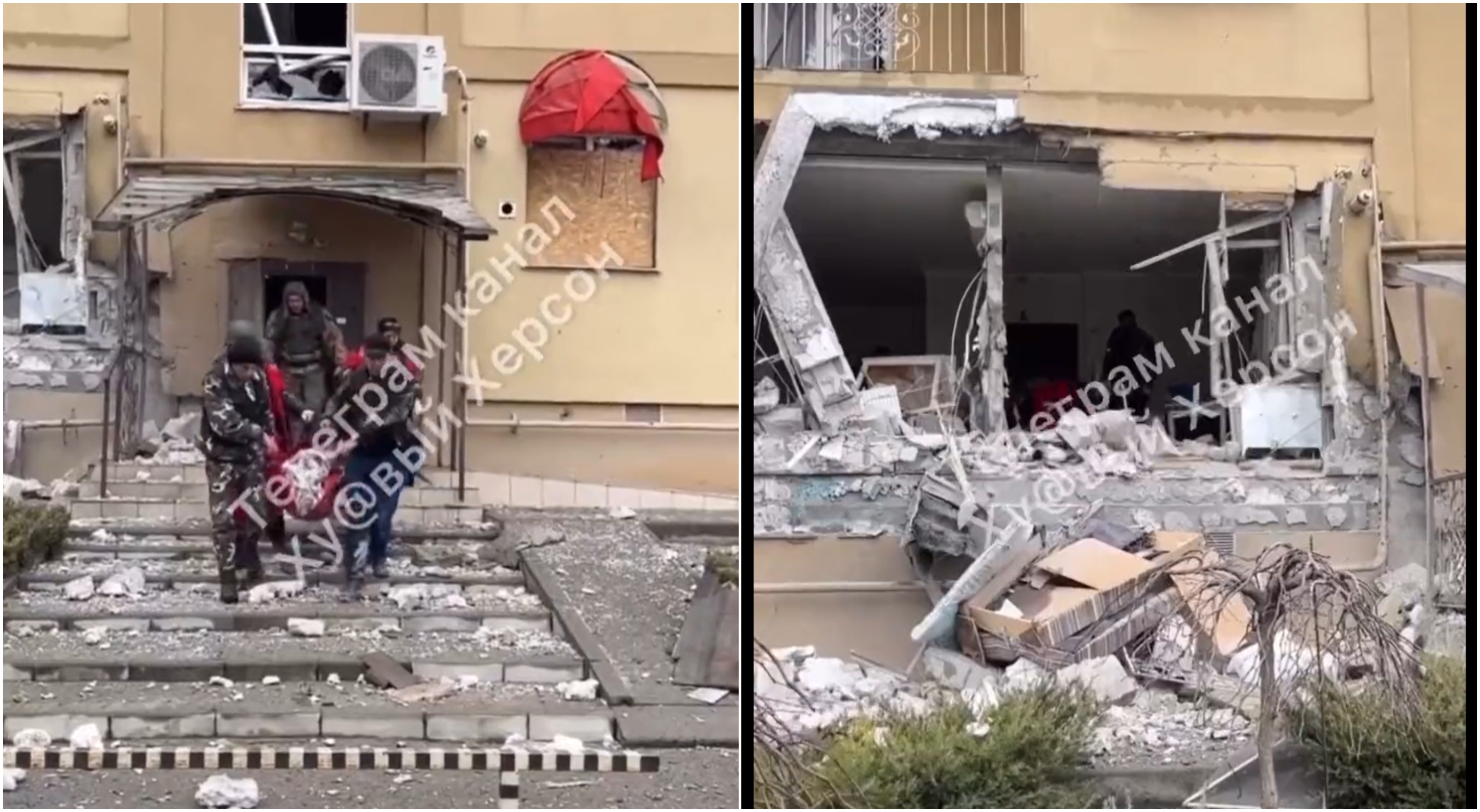 Bombardamente rusești în zone cu civili din Herson, inclusiv un spital și o școală: cel puțin 3 oameni au murit iar 5 sunt răniți
